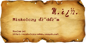 Miskolczy Ádám névjegykártya